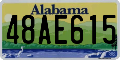 AL license plate 48AE615