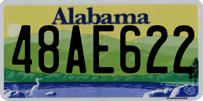 AL license plate 48AE622