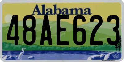 AL license plate 48AE623