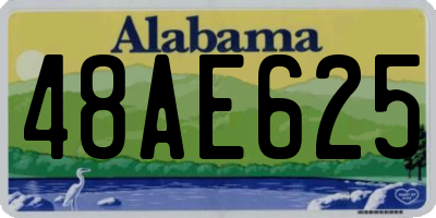 AL license plate 48AE625