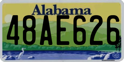 AL license plate 48AE626