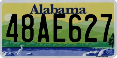 AL license plate 48AE627