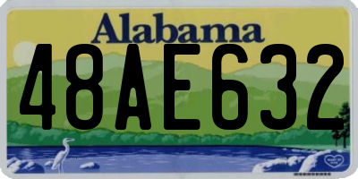 AL license plate 48AE632
