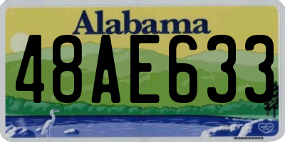 AL license plate 48AE633