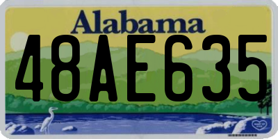 AL license plate 48AE635