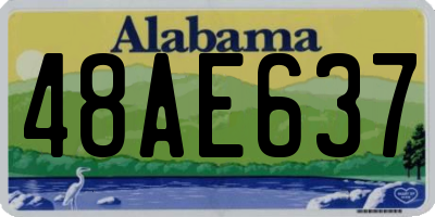 AL license plate 48AE637
