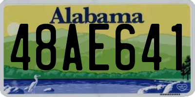 AL license plate 48AE641