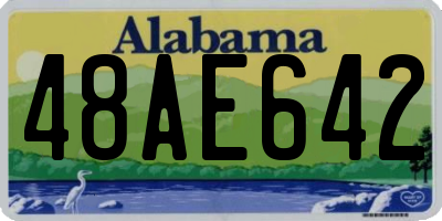 AL license plate 48AE642