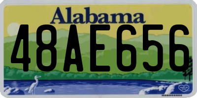 AL license plate 48AE656