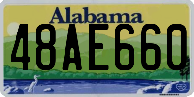 AL license plate 48AE660