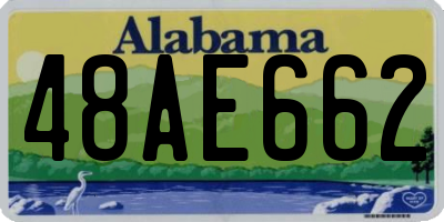 AL license plate 48AE662