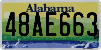 AL license plate 48AE663