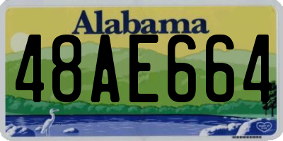 AL license plate 48AE664