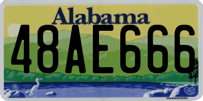 AL license plate 48AE666