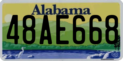 AL license plate 48AE668