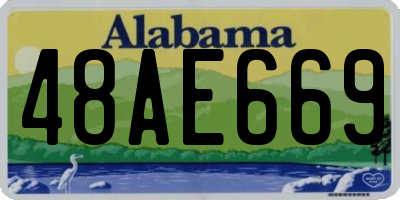 AL license plate 48AE669