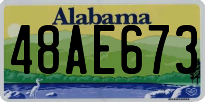 AL license plate 48AE673