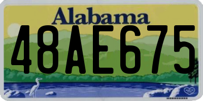 AL license plate 48AE675