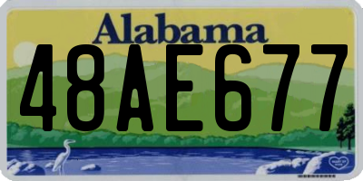 AL license plate 48AE677
