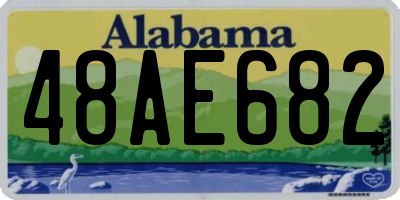 AL license plate 48AE682