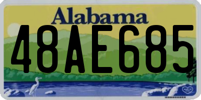 AL license plate 48AE685