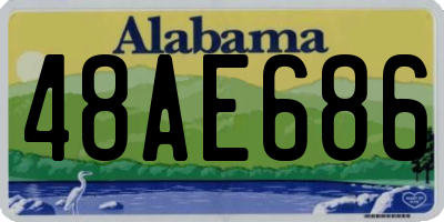 AL license plate 48AE686