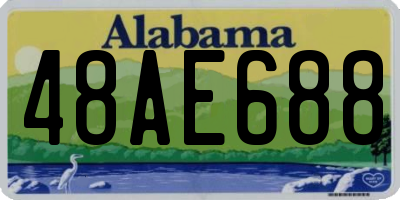 AL license plate 48AE688