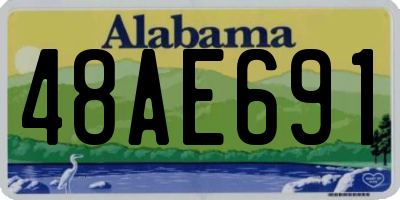 AL license plate 48AE691