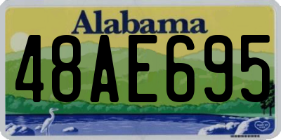AL license plate 48AE695