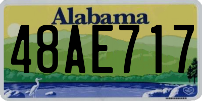 AL license plate 48AE717