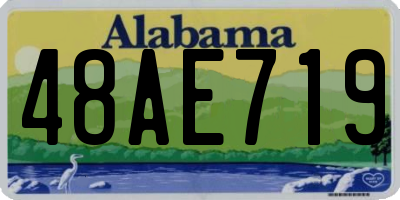 AL license plate 48AE719