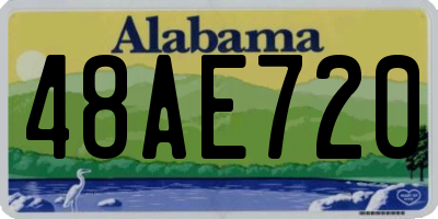 AL license plate 48AE720