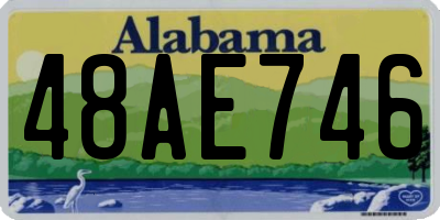 AL license plate 48AE746