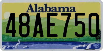AL license plate 48AE750
