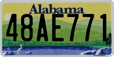 AL license plate 48AE771