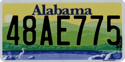 AL license plate 48AE775