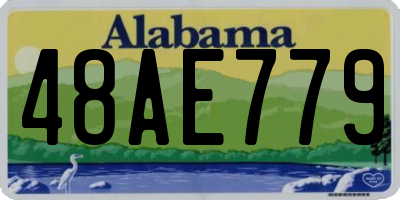 AL license plate 48AE779