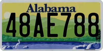 AL license plate 48AE788