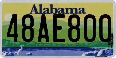 AL license plate 48AE800