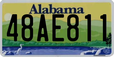AL license plate 48AE811