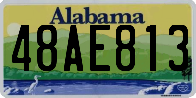 AL license plate 48AE813