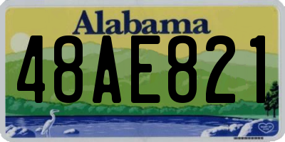 AL license plate 48AE821