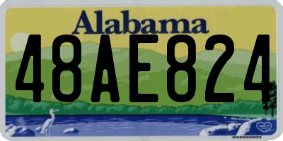 AL license plate 48AE824