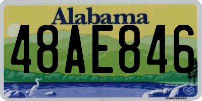 AL license plate 48AE846