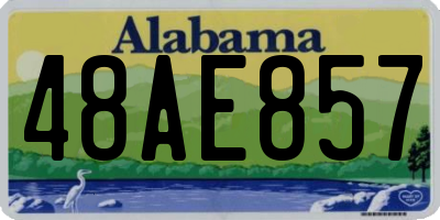 AL license plate 48AE857