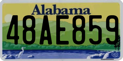 AL license plate 48AE859