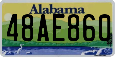 AL license plate 48AE860