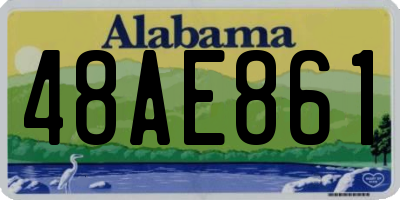AL license plate 48AE861