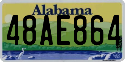 AL license plate 48AE864