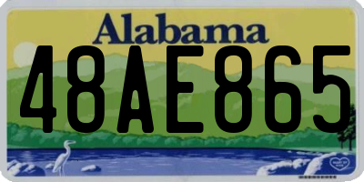 AL license plate 48AE865